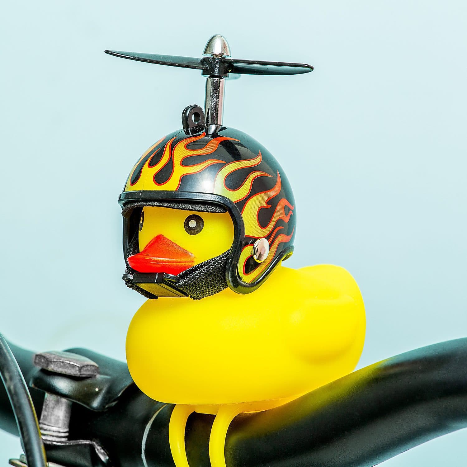 Fiets badeend – Vlammen