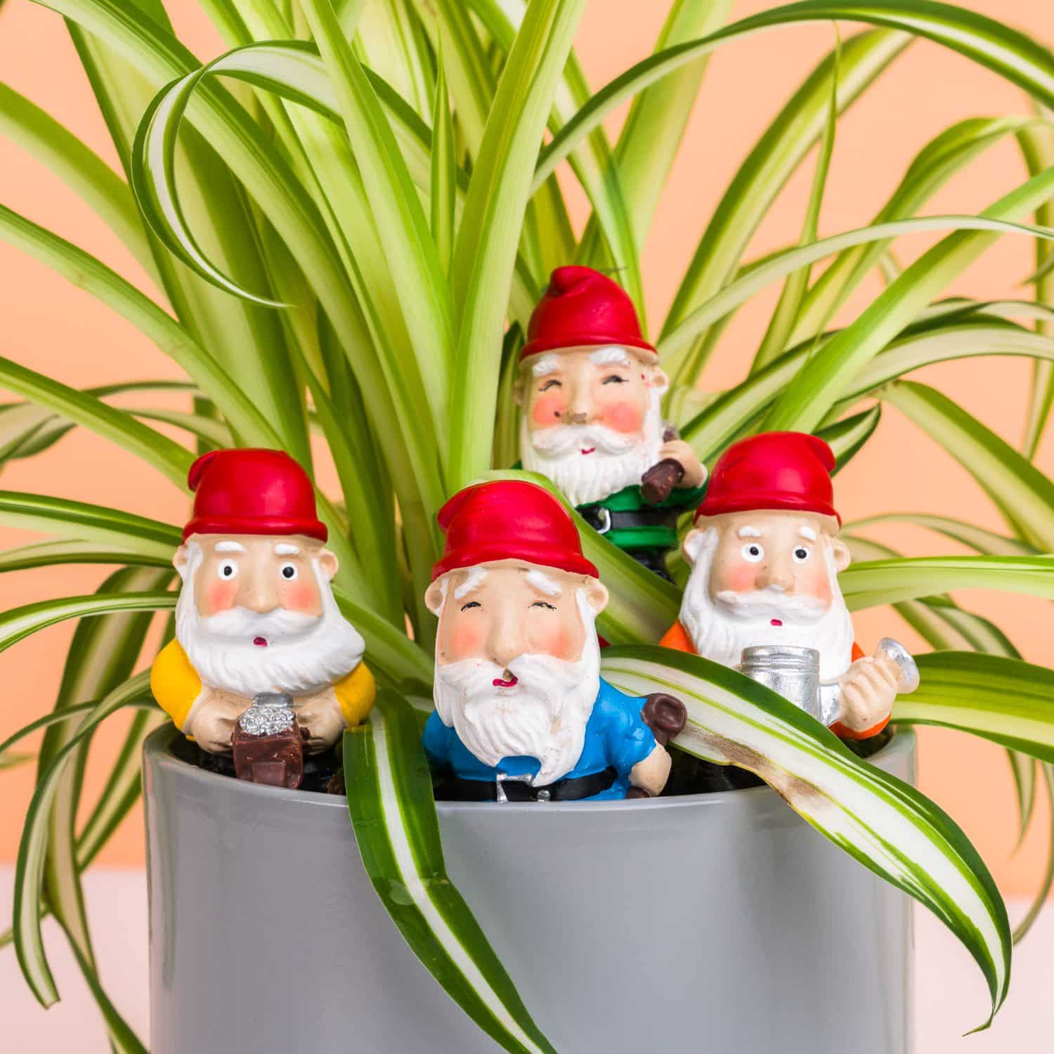 Bloempot kabouters (set van 4)