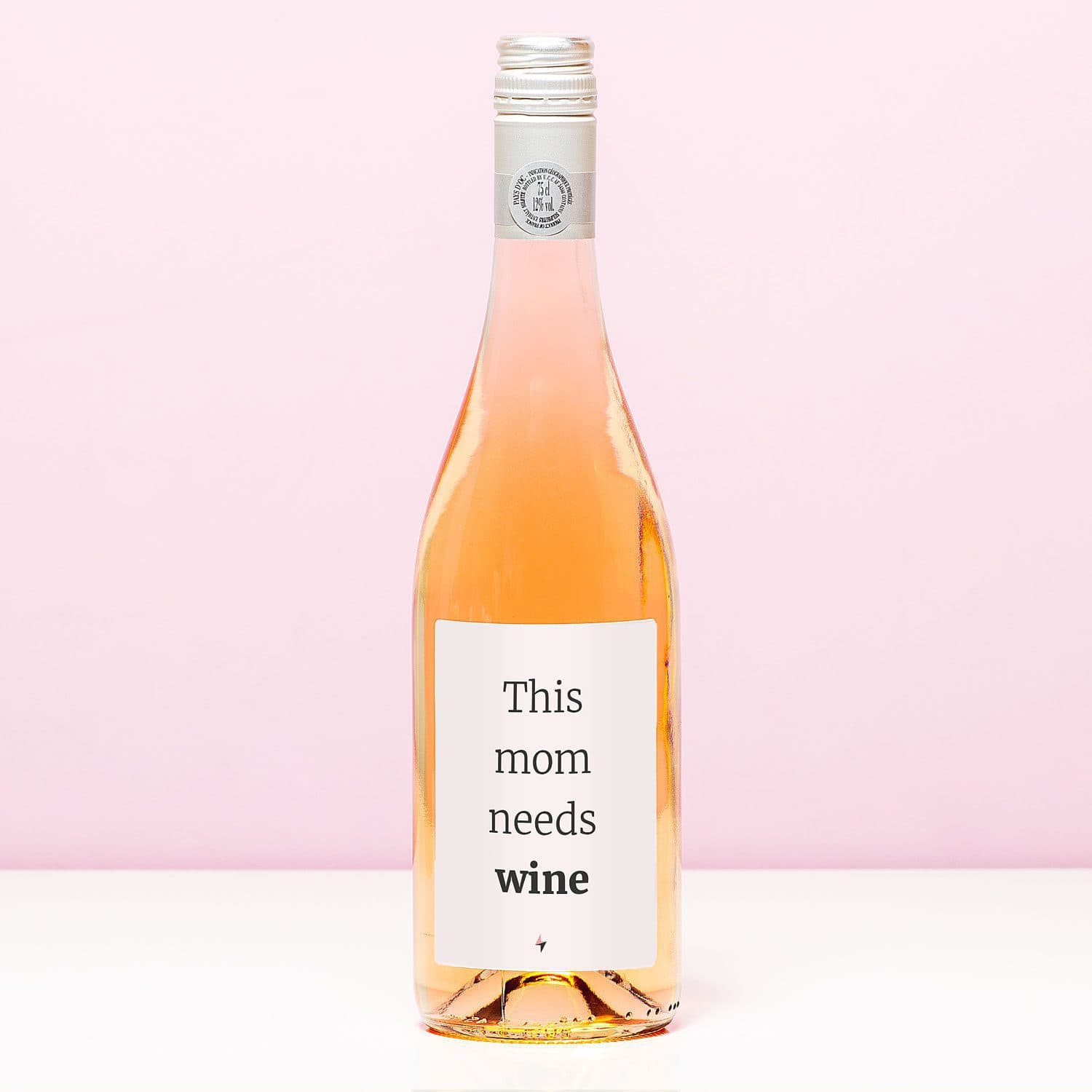 Wijnfles This mom needs wine - Rosé (Blush Rosé)