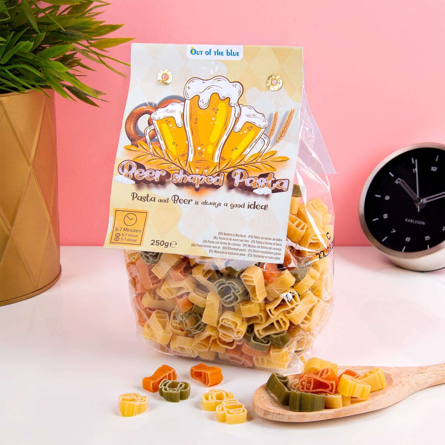 Bierglas pasta