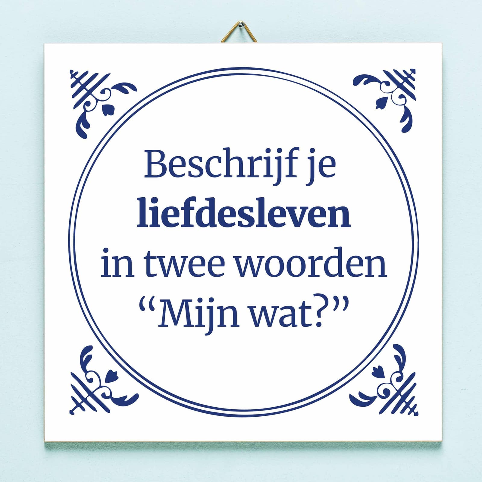 Tegeltje Beschrijf je liefdesleven