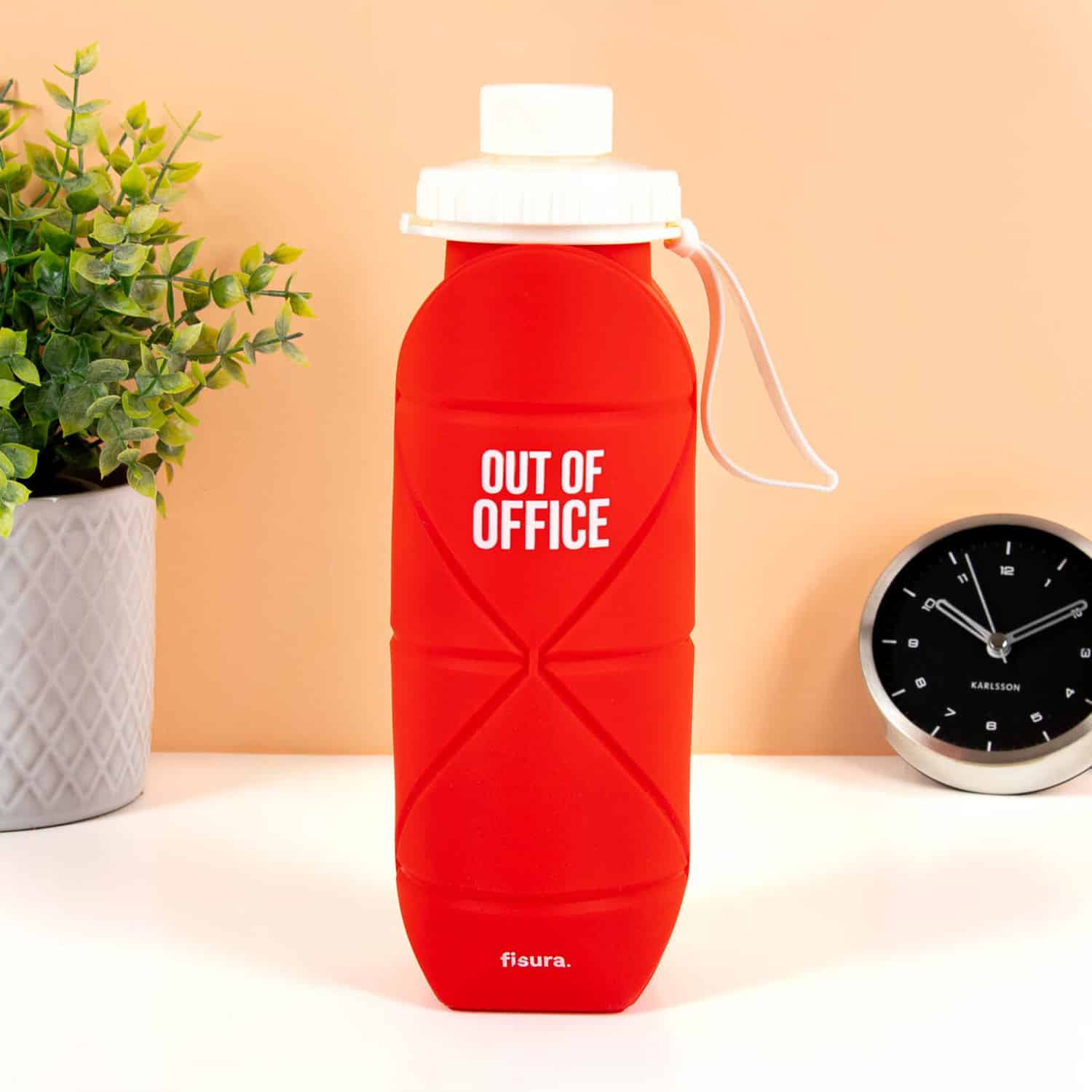 Opvouwbare waterfles - Rood