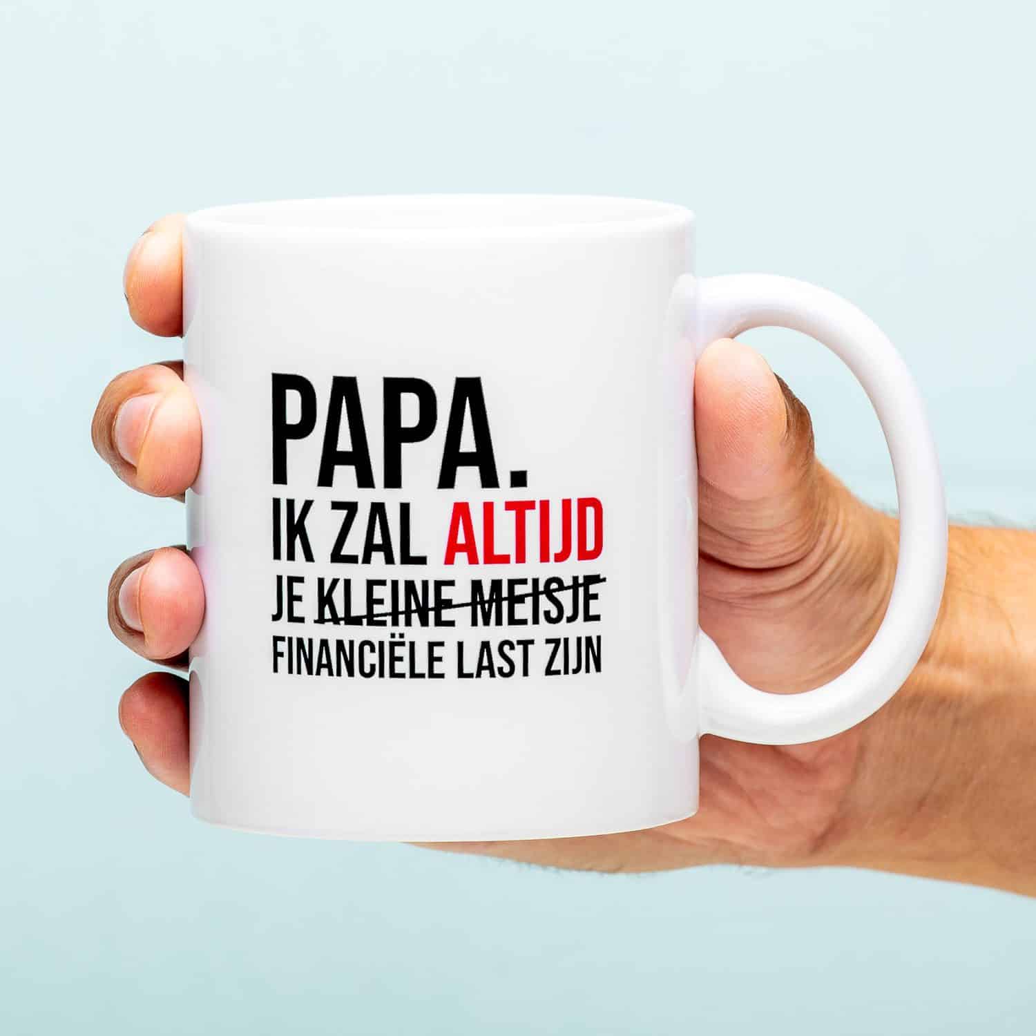 Financiële Last Vaderdag Mok - Kleine meisje