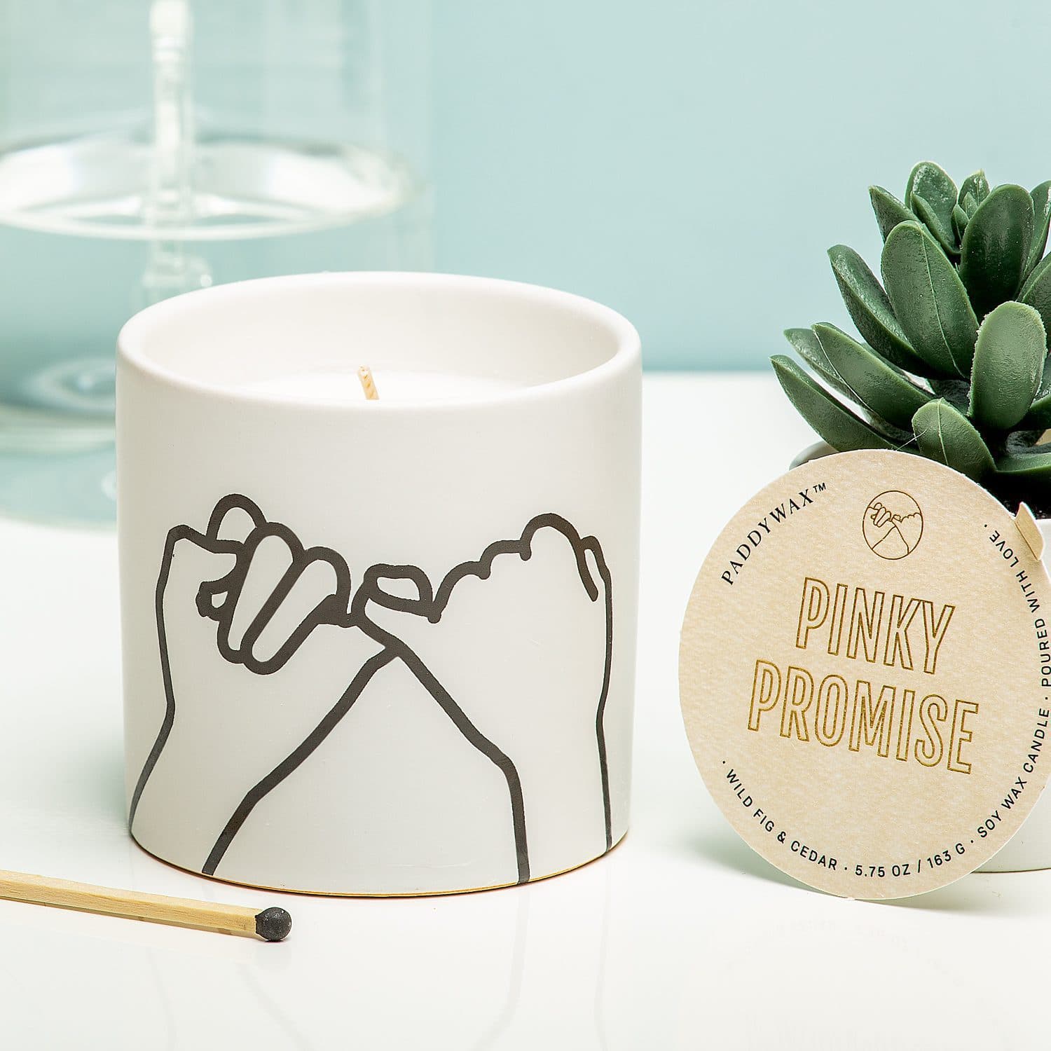 Impressions geurkaars - Pinky Promise (wit)