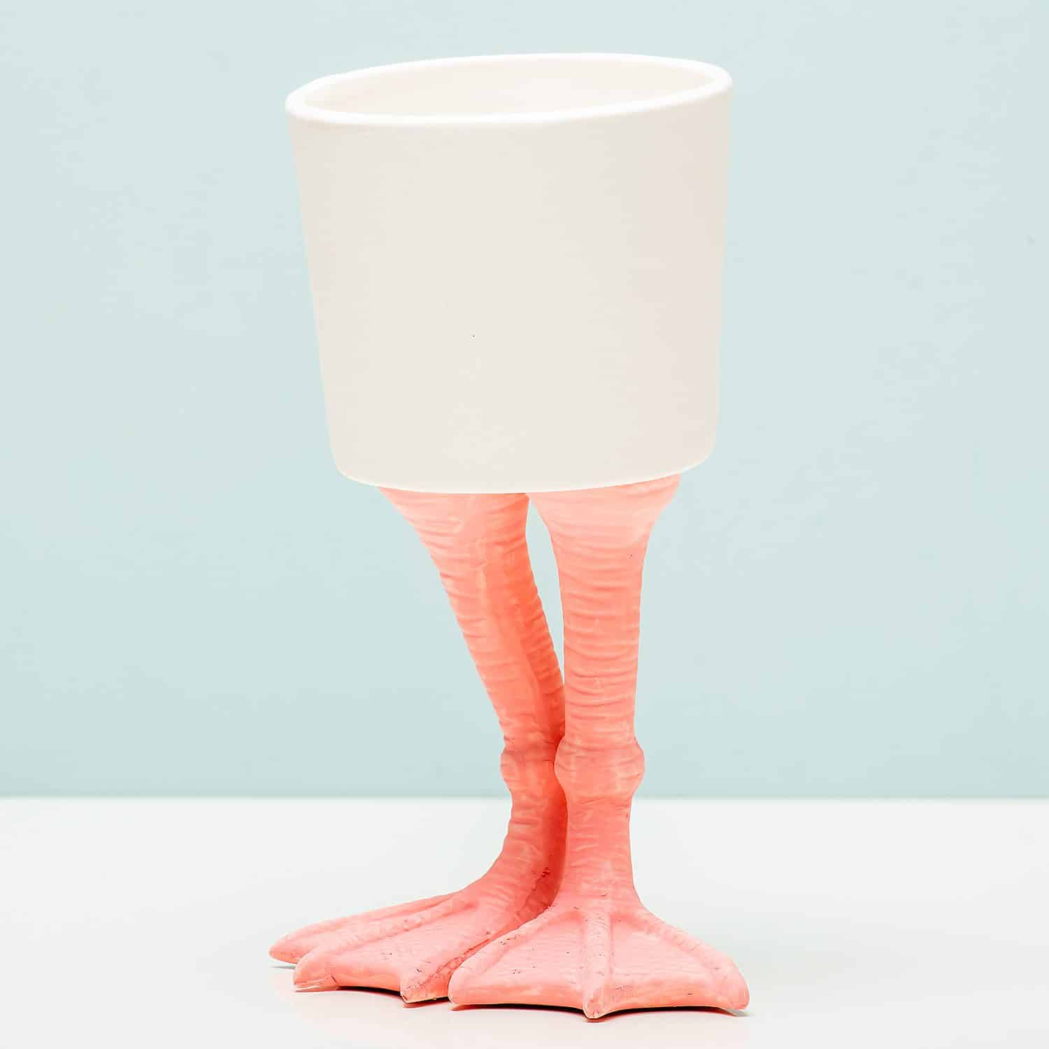 Bloempot met flamingopoten - Groot