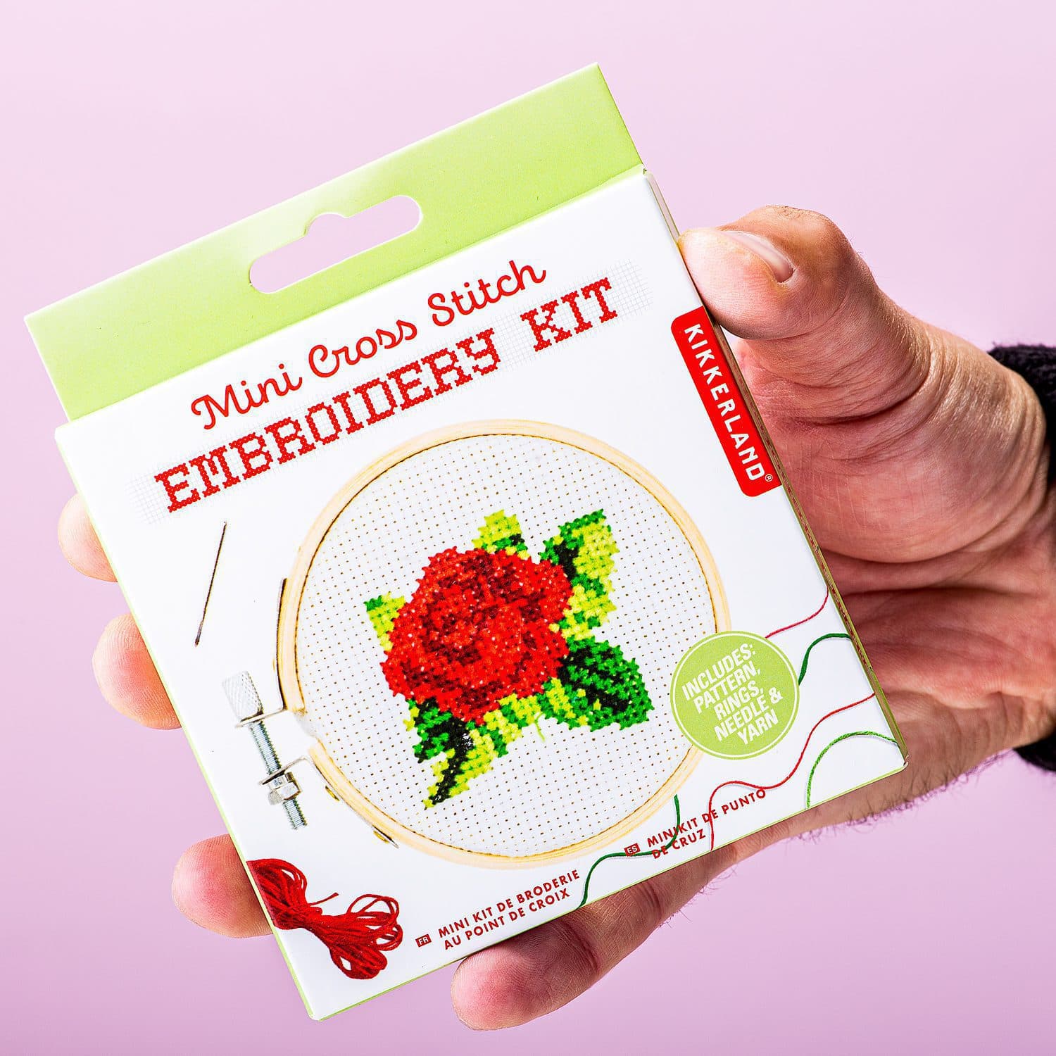 Mini borduurset - Roos