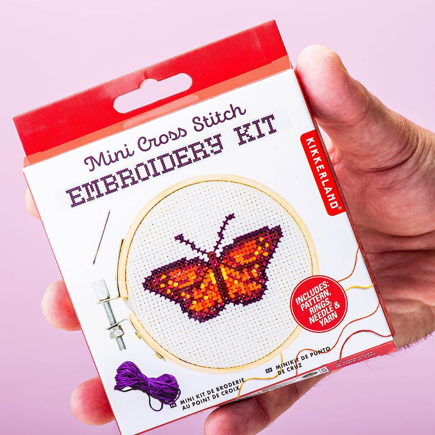 Mini borduurset - Vlinder