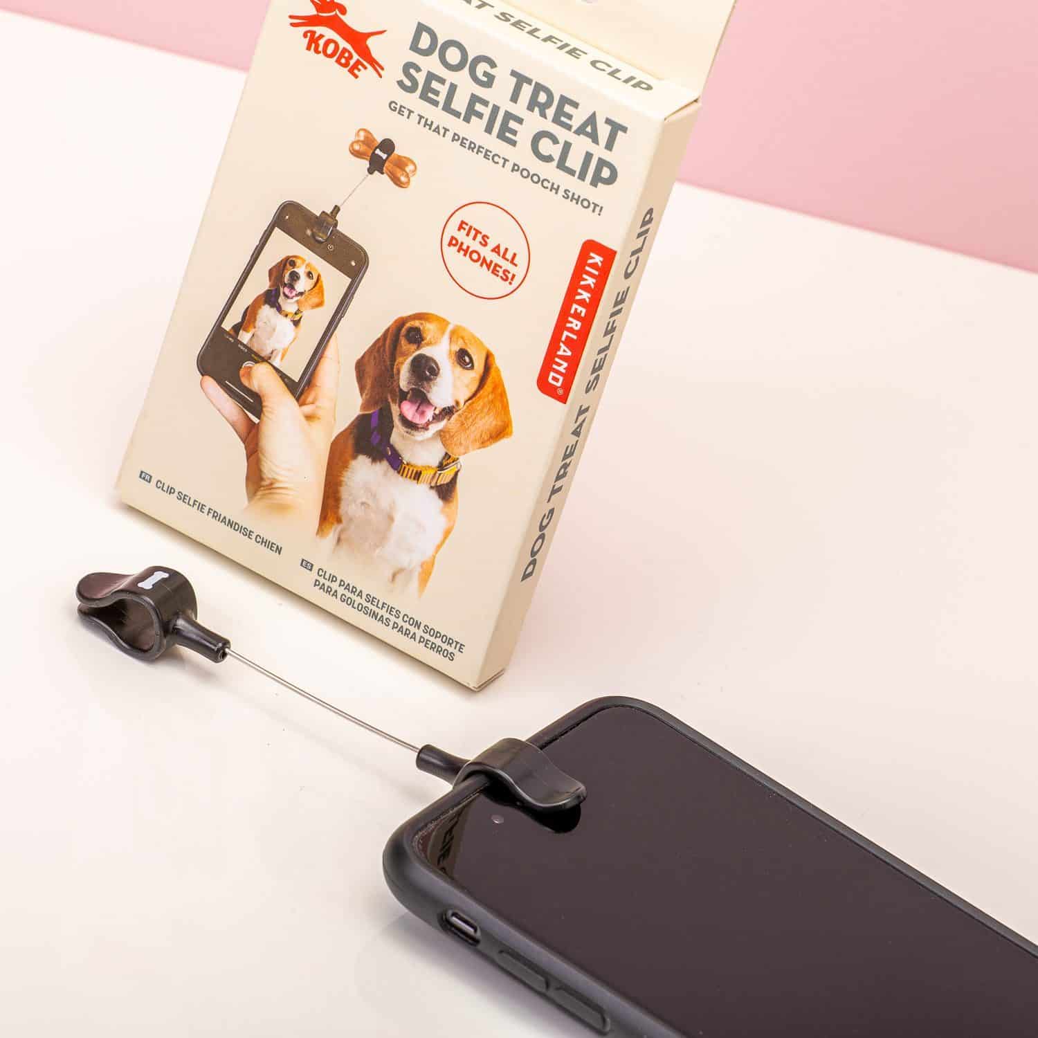 Selfieclip voor hondensnoepjes