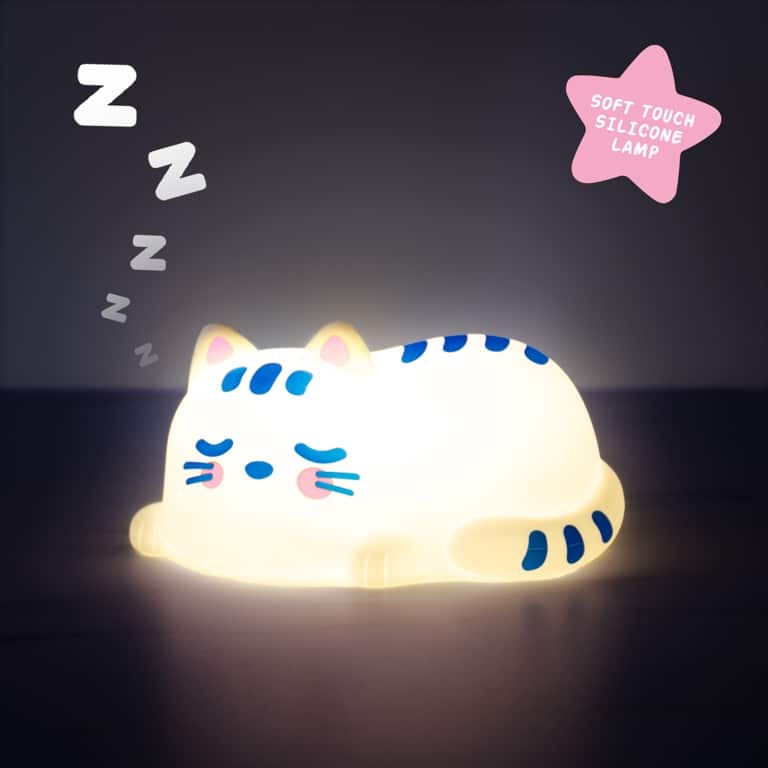 Slapende kat nachtlampje