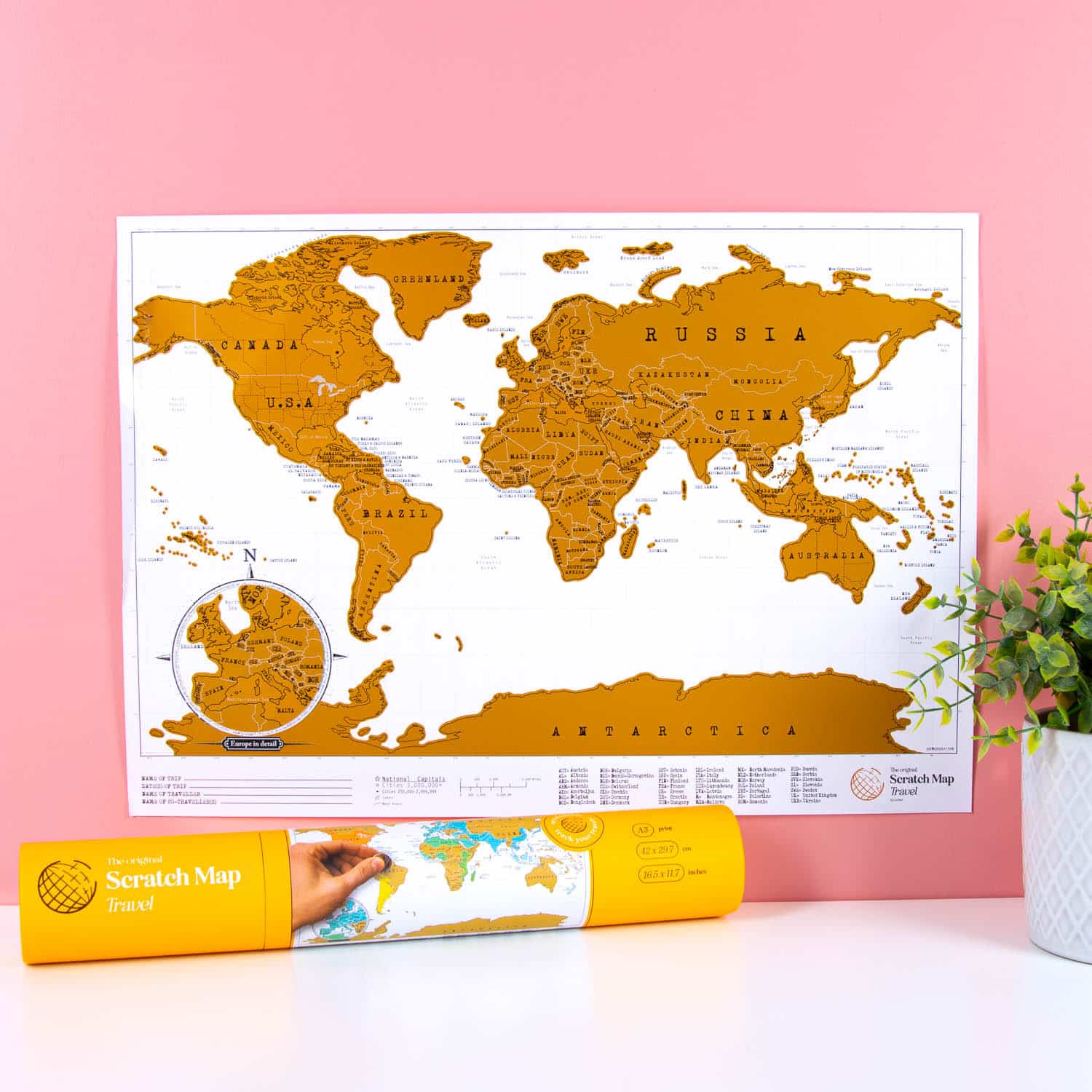 Scratch Map reiseditie kraswereldkaart