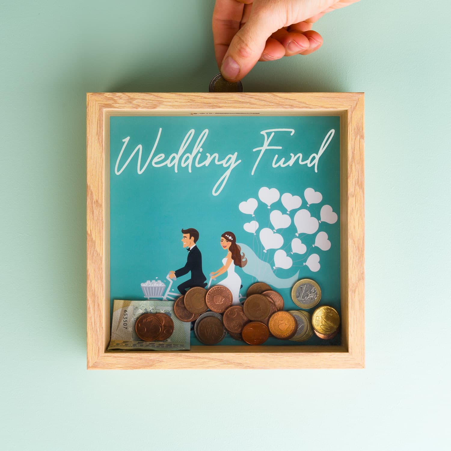 Houten spaarpot – Wedding Fund