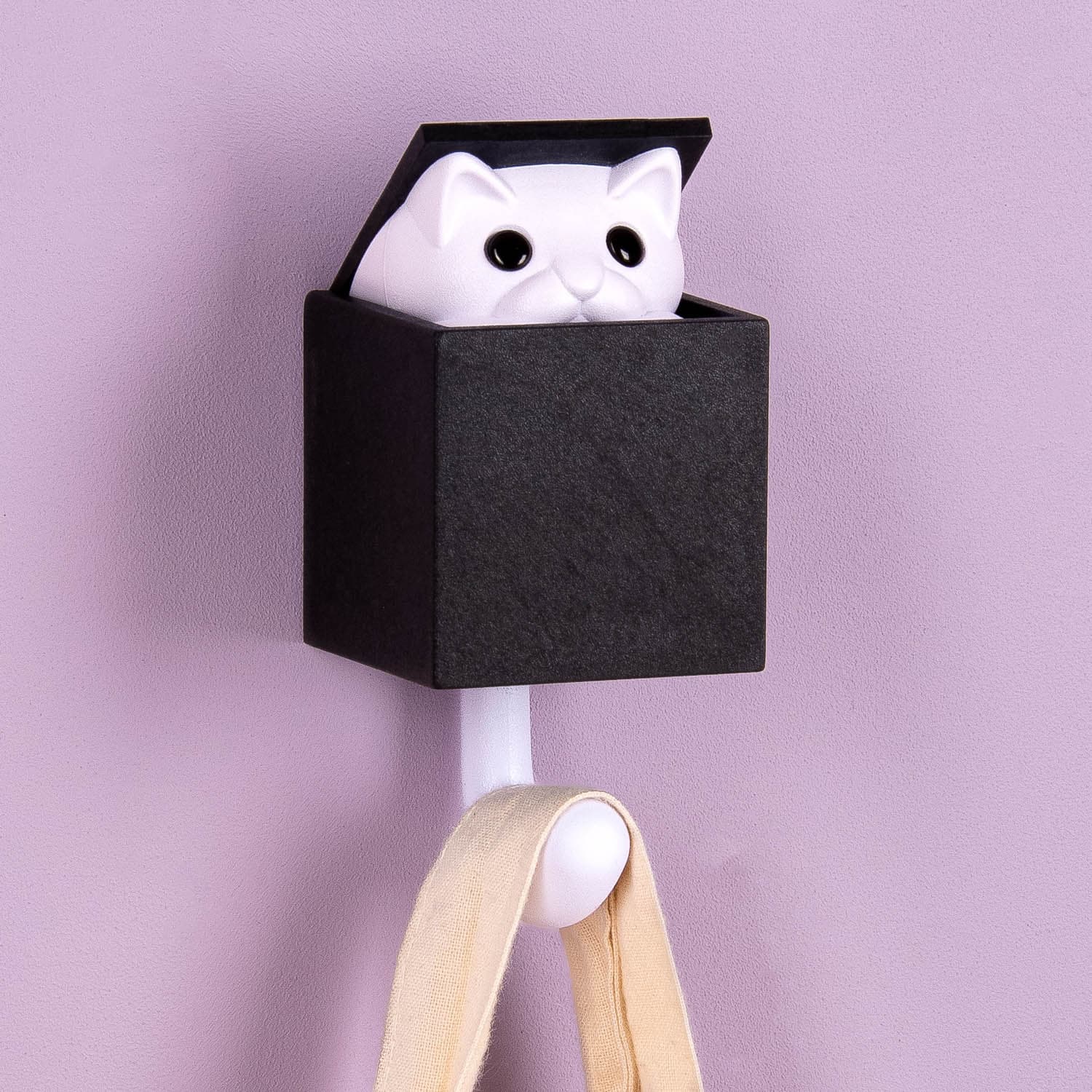 Kitt-A-Boo Wandhaak – Zwart