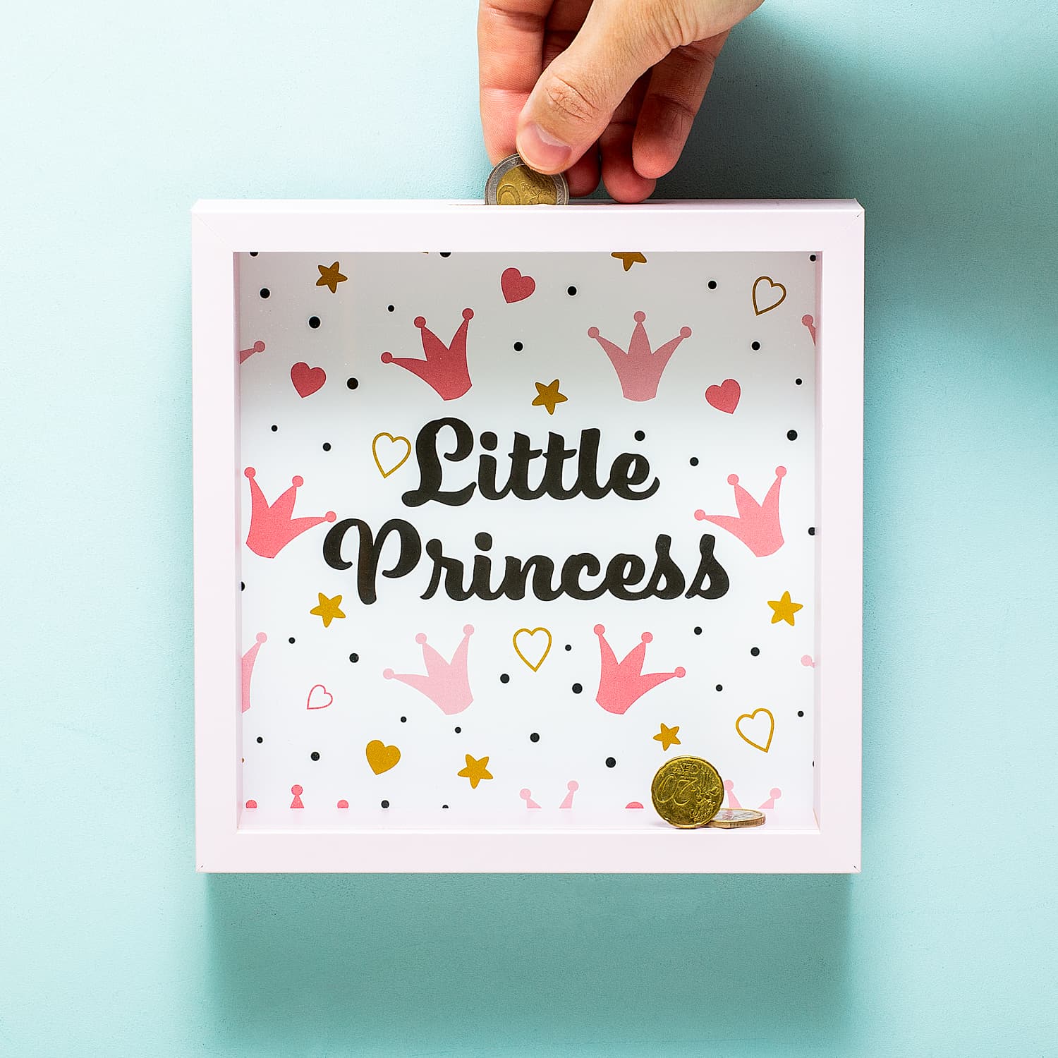 Houten spaarpot – Princess