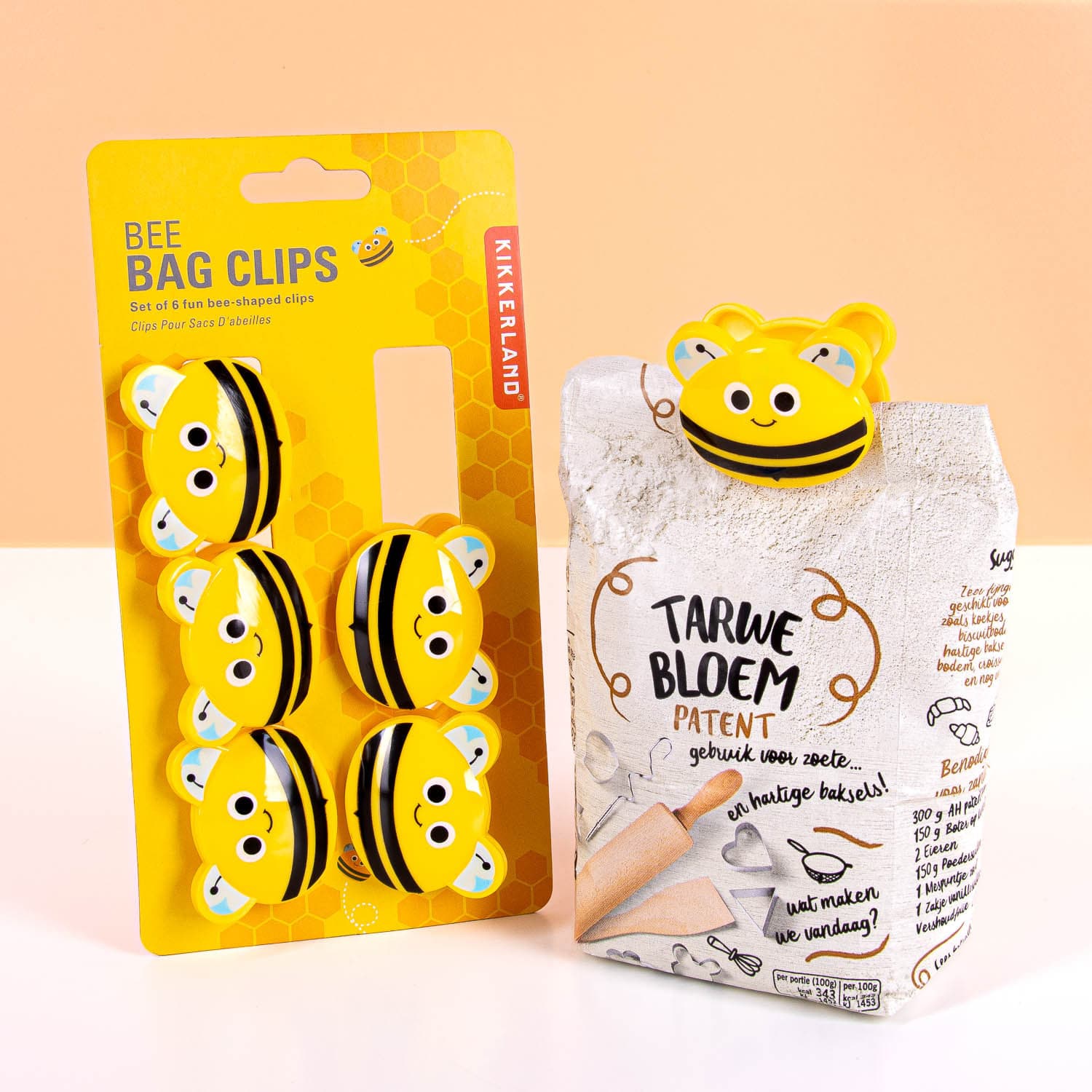 Bijen bag clips (set van 6)
