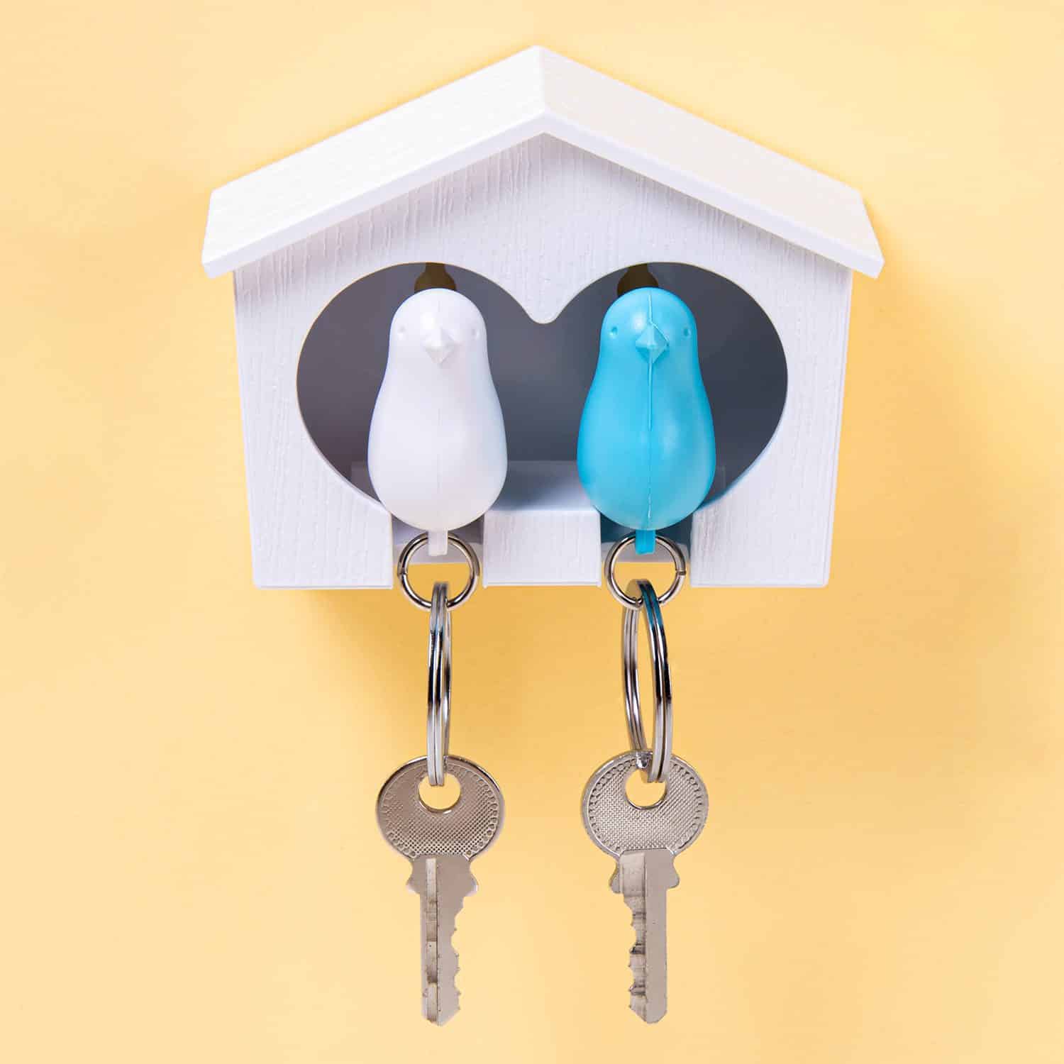 Sparrow Duo Sleutelhanger – Wit/Blauw