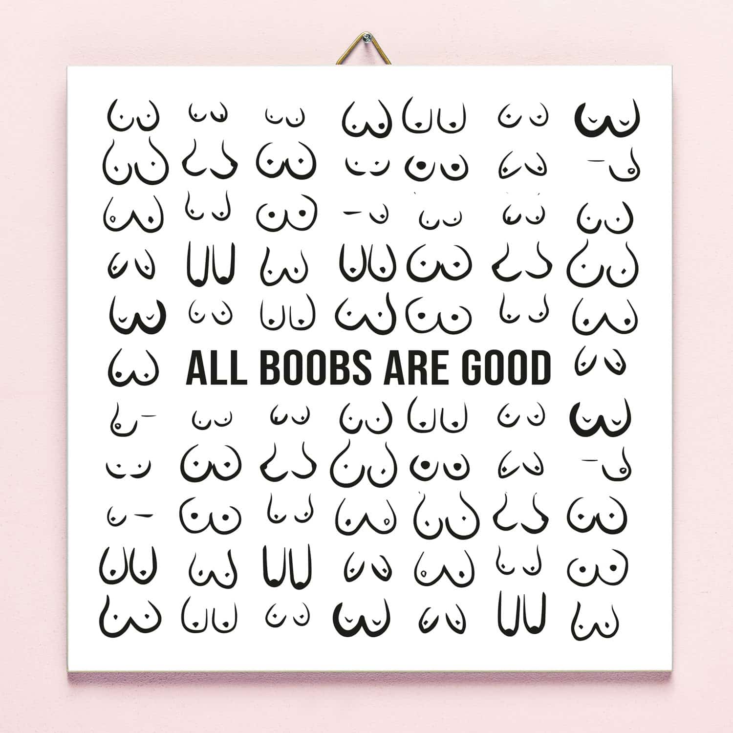 Tegeltje All Boobs Are Good