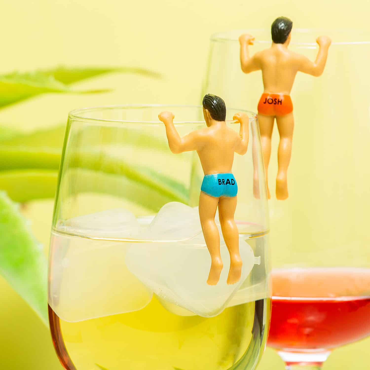 Drinking Buddies glasmarkeerders (set van 6) – Mannen