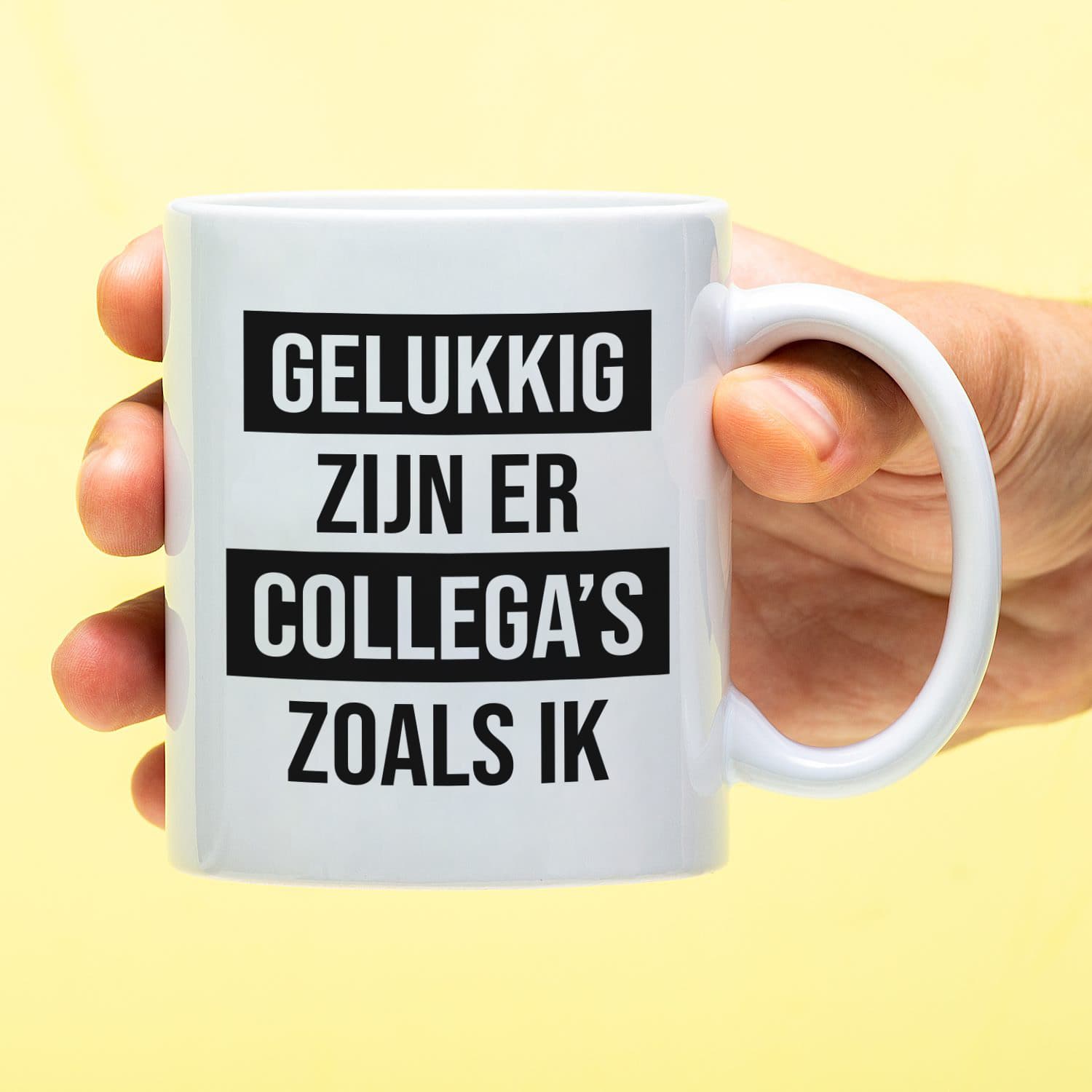 Mok Gelukkig zijn er collega’s zoals ik