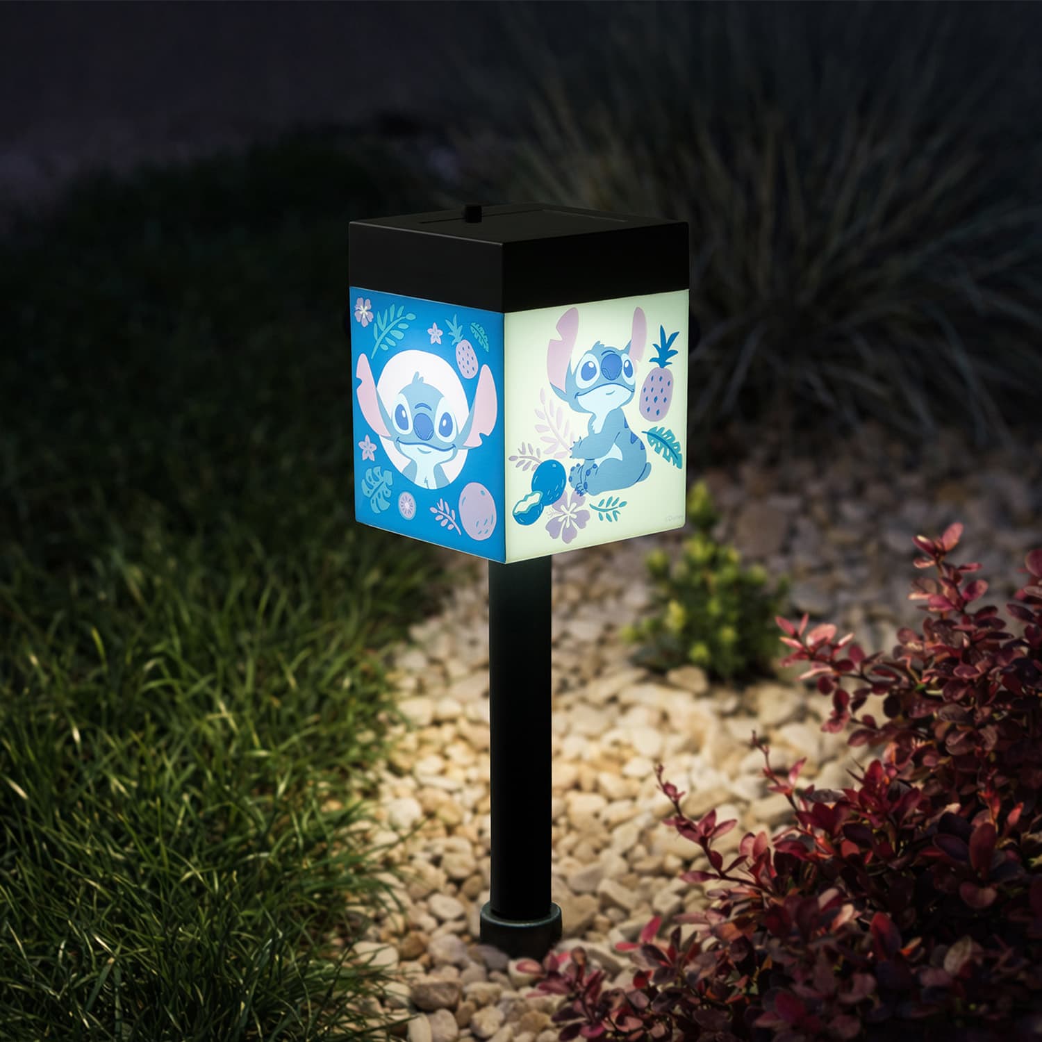 Disney Stitch tuinlamp op zonne-energie