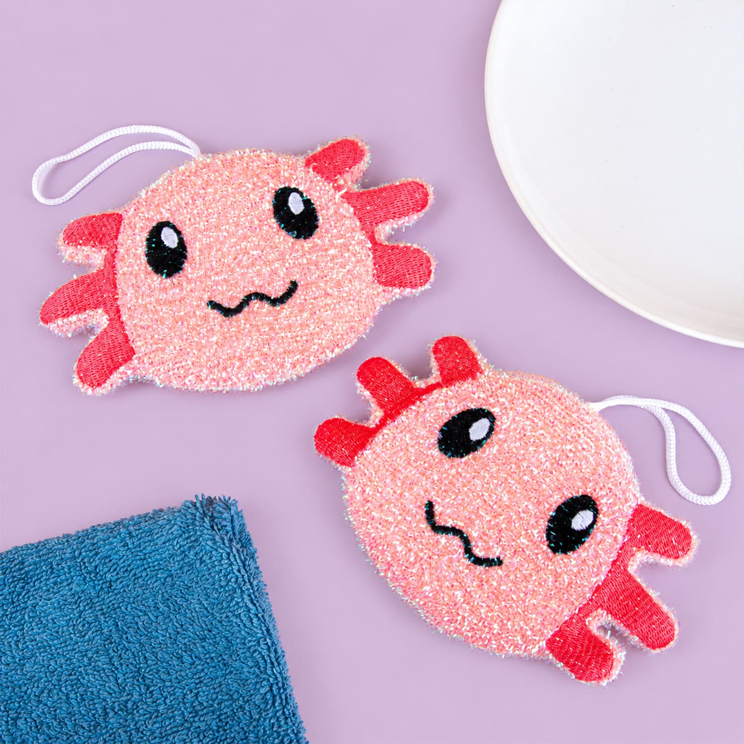 Axolotl sponsjes (set van 2)