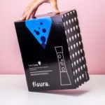 Lavalamp zilver met blauwe vloeistof en navy lava