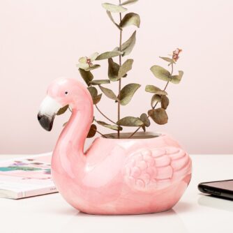 Flamingo bloempot 1