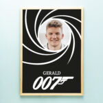 Gepersonaliseerde poster James Bond (A2 formaat)