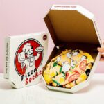 Pizzasokken in doos (set van 4)