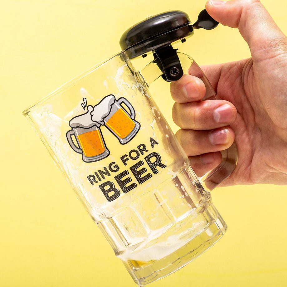 Bierpul met fietsbel