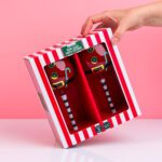 Kerstman wijnglas (set van 2)
