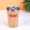 Koffiemok thermosbeker - I'm Hot/beige