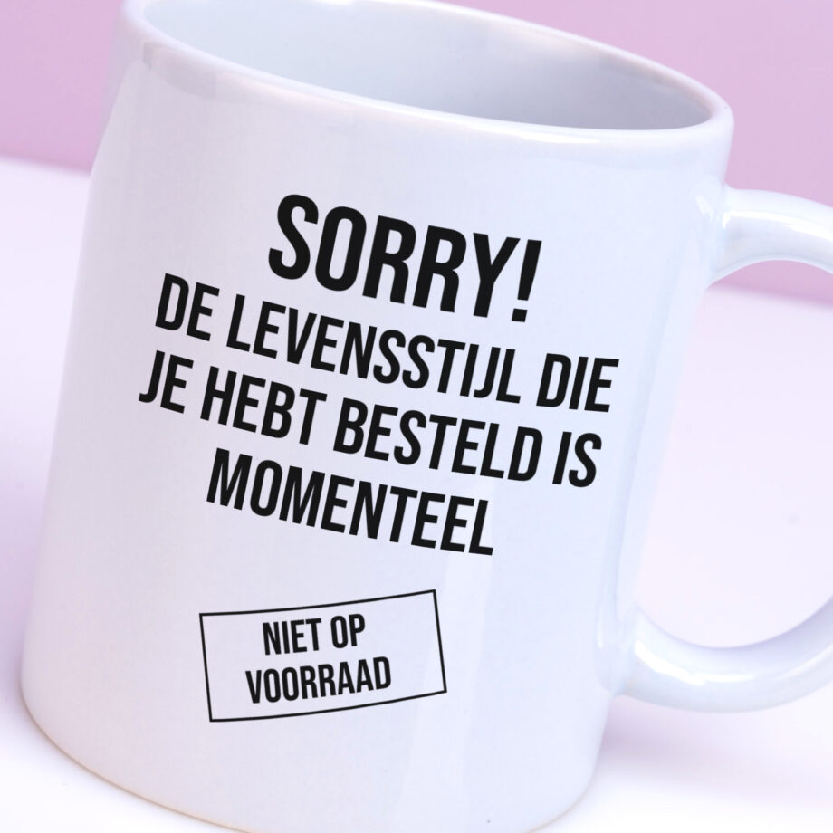 Mok Sorry! De levensstijl die je hebt besteld is momenteel niet op voorraad
