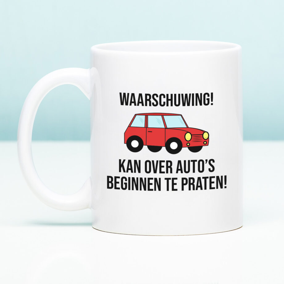 Mok Waarschuwing! Kan over auto's beginnen te praten!