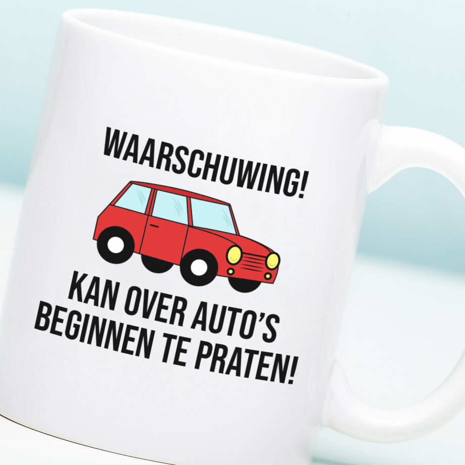 Mok Waarschuwing! Kan over auto's beginnen te praten!