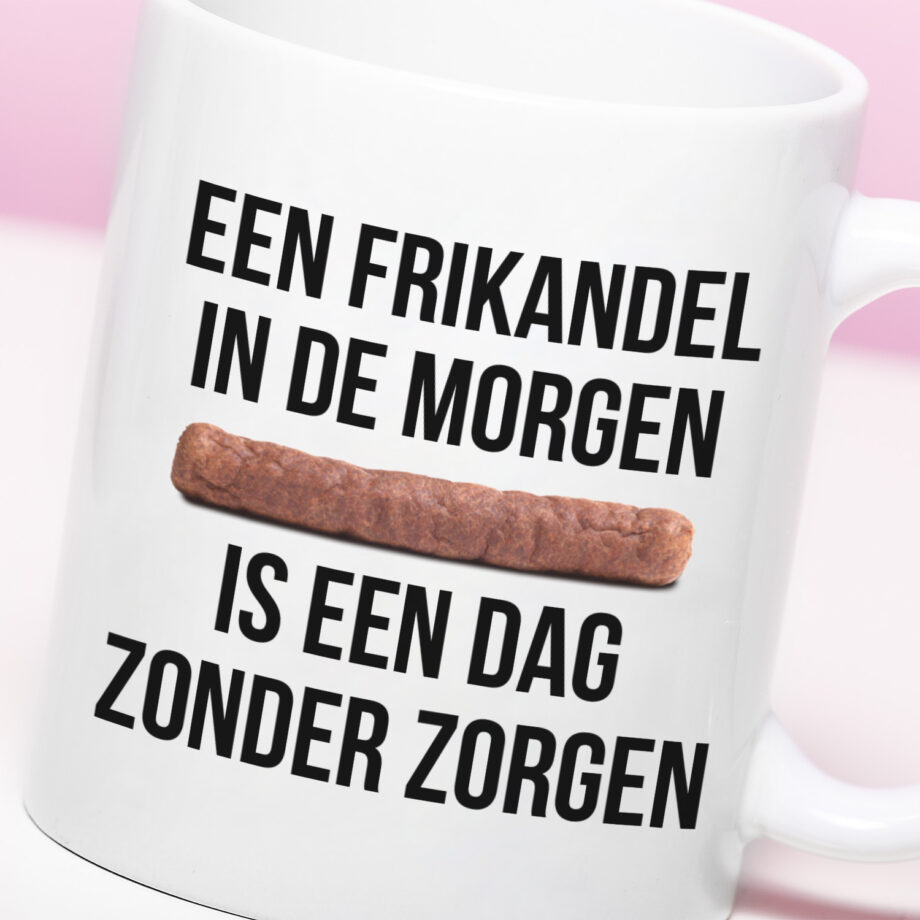 Mok Een frikandel in de morgen