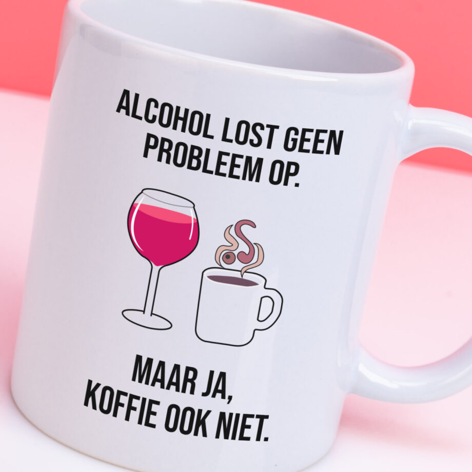 Mok Alcohol lost geen problemen op