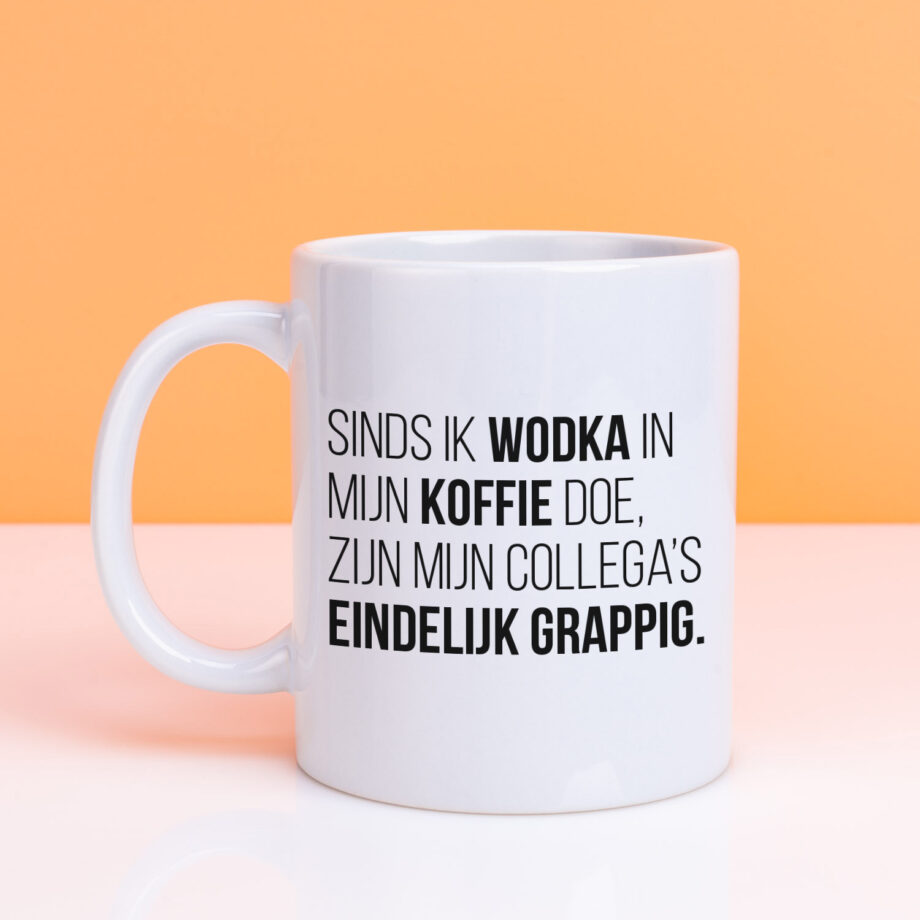 Mok Wodka in mijn koffie