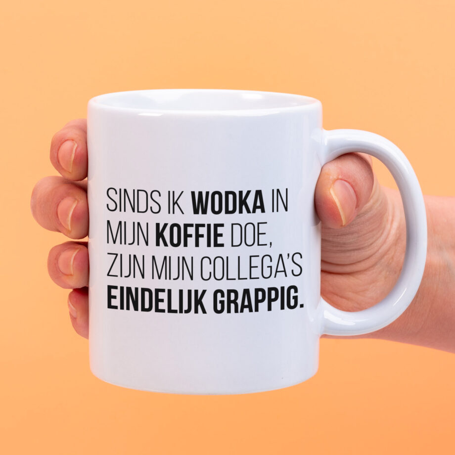 Mok Wodka in mijn koffie