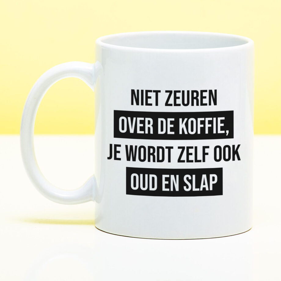Mok Niet zeuren over de koffie